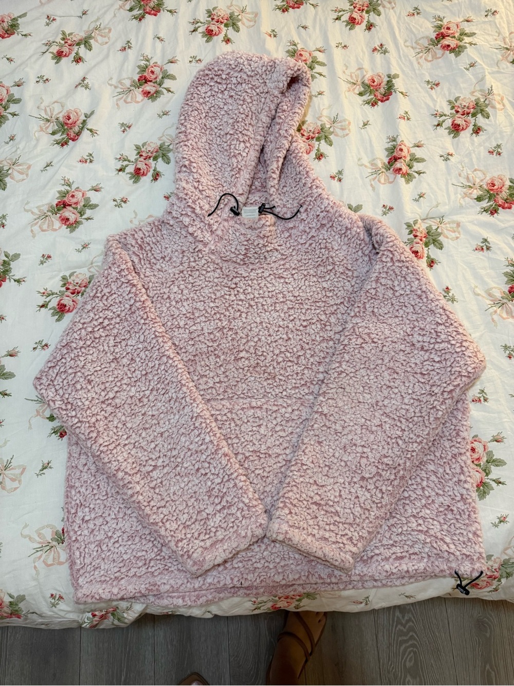 Victoria Secret Pink Hooded Fleece Pullover Jacket - Pink